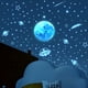 thumbnail image 1 of Pegatinas de estrellas que brillan en la oscuridad, 1 juego de pegatinas de pared de planetas, pegatinas de pared de estrellas luminosas 3D realistas, pegatinas adhesivas luminosas de bricolaje para, 1 of 8