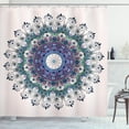 thumbnail image 1 of Ambesonne Mandala Shower Curtain, Colorful Art Peacock, 69"Wx84"L, Multicolor, 1 of 3
