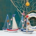 thumbnail image 2 of MasteelfCA 4 Pcs Sailboat Decors Sailboat Model Nautical Decor Ocean Boat Craft For Bathroom Room Tabletop Shelf, 2 of 9
