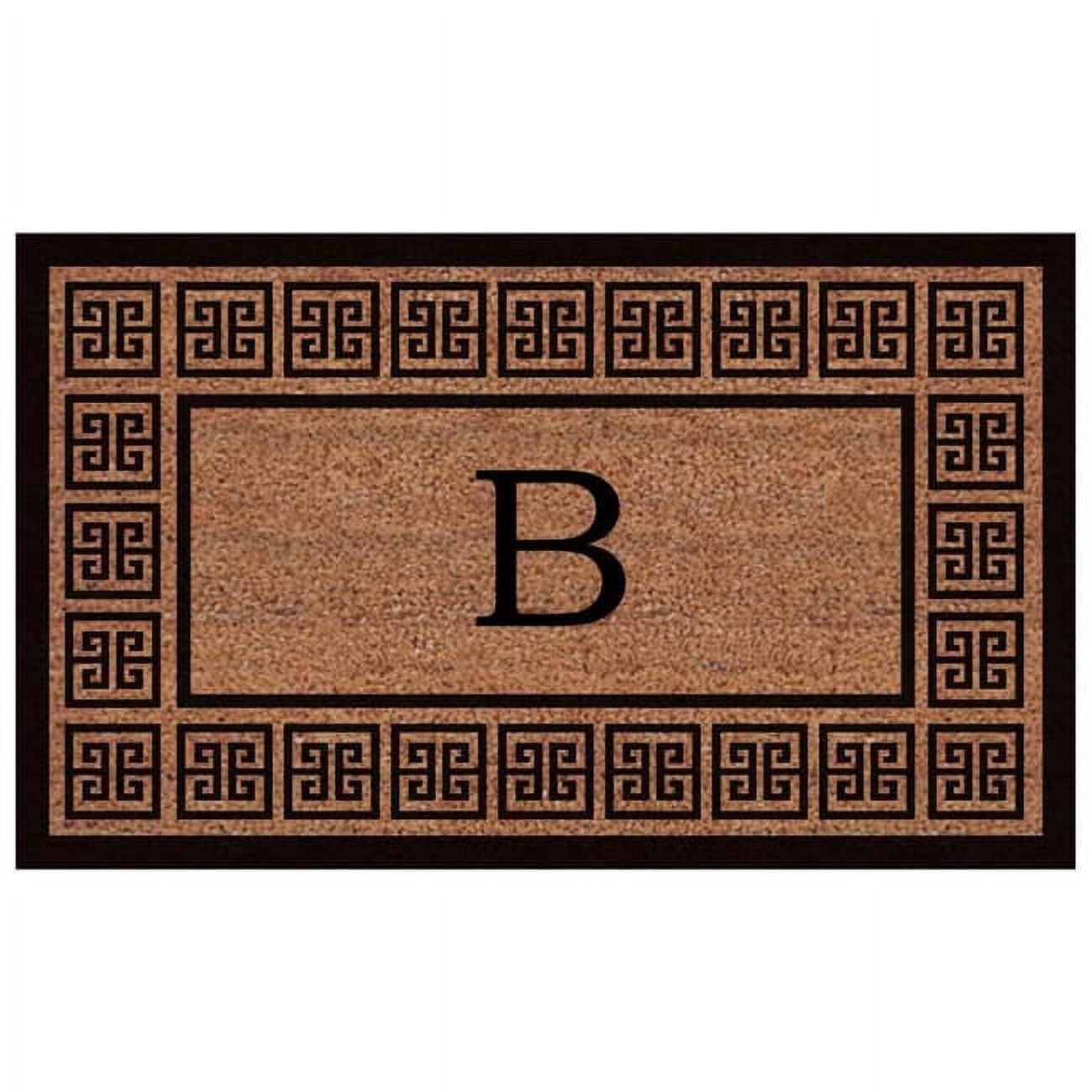 Calloway Mills The Grecian Monogram Outdoor Doormat, Extra-thick 18" x 30" (Letter U)