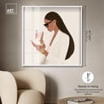 thumbnail image 4 of Coffee Break Shadowbox Print Fashion Art Prints by Art Remedy, White Frame, 40 x 40, 4 of 6