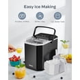 thumbnail image 2 of Máquina de hielo Silonn para encimera portátil, 26 kg/día, autolimpiante, 2 of 7