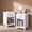 White, variant on Easoger Farmhouse Nightstand Set of 2 with Charging Station & Large Storage, End Tables with Outlets & USB Ports for Bedroom, Walnut