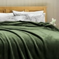 thumbnail image 4 of PiccoCasa Decorative Throw Blanket Flannel Fleece Blanket for Couch Army Green Throw (50"x60"), 4 of 8