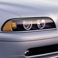 thumbnail image 2 of ZheElen 2Pcs Car Stickers Carbon Fiber Trim Headlight Cover Modified Eyebrows Eyelid Decals Replacement for e39 1997 2003, 2 of 6