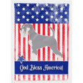 thumbnail image 1 of Carolines Treasures BB8431GF Schnauzer American Flag Garden Size, 1 of 3
