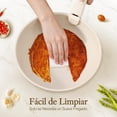 thumbnail image 4 of OSLIFE Bater&iacute;a de Cocina Ceramica de 15 Piezas con Mango Desmontable y Tapa, Juego de Ollas y Sartenes Antiadherentes con Alfombrilla para Sart&eacute;n, 4 of 9