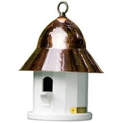 Lazy Hill Farm Designs Copper Top Bird House, Pure Copper and Vinyl