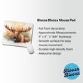 thumbnail image 2 of Angry Moose Watercolor Mouse Pad Low Profile Gaming Mat, 2 of 7