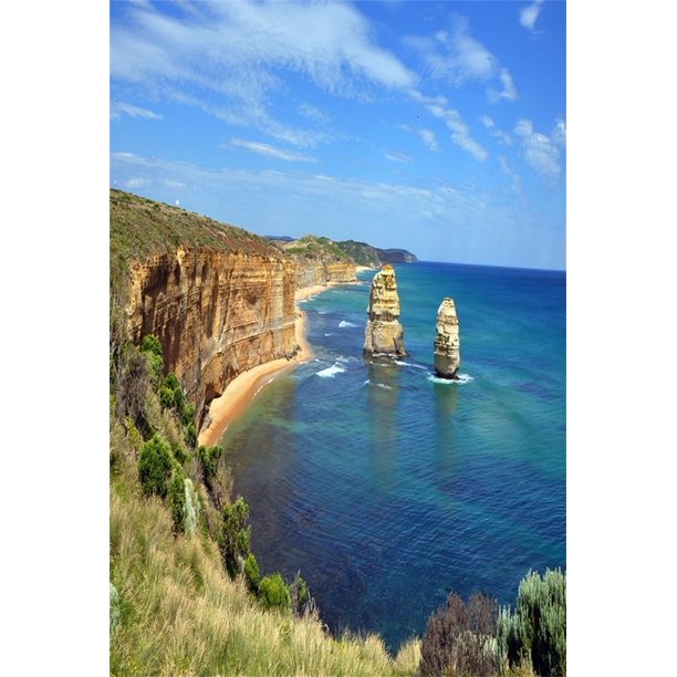 ABPHQTO 150x220cm Telón de fondo de los Doce Apóstoles para el recorrido fotográfico Naturaleza Paisaje Mar Cielo Costa australiana Fondo Estudio fotográfico Atrezzo Amantes Chica adulta