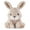 Bunny, variant on Niuniu Daddy 13.8" Sitting Puppy Weighted Stuffed Animals,4 lb Giant Brown Dog Plush Toy Body Pillow with Soft Faux Fur, Birthday Gift for Baby, Kids & Adults
