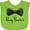 Apple Green, variant on Inktastic Ring Bearer Black Bow Tie and Gold Wedding Ring Boys Baby Bib
