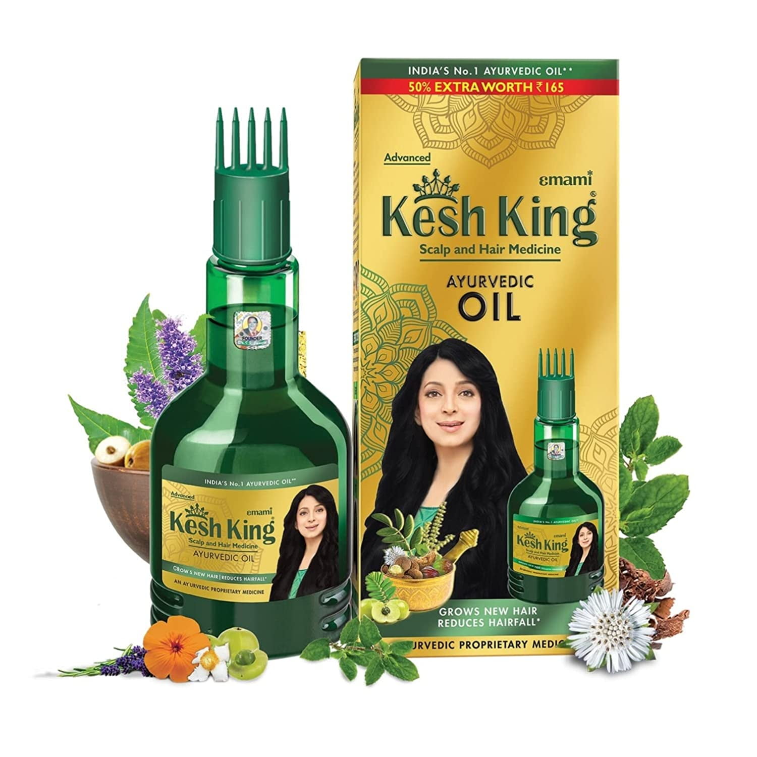 Kesh King Kesh King Ayurvedic Scalp and Hair Oil, 300 ml