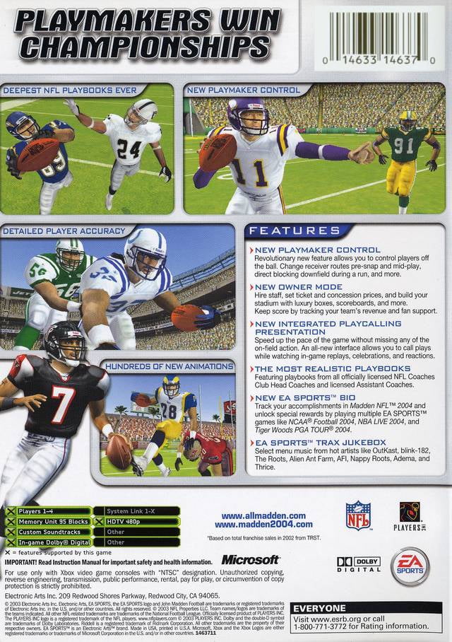 madden nfl 2004 pc madden nfl 2004 pc
