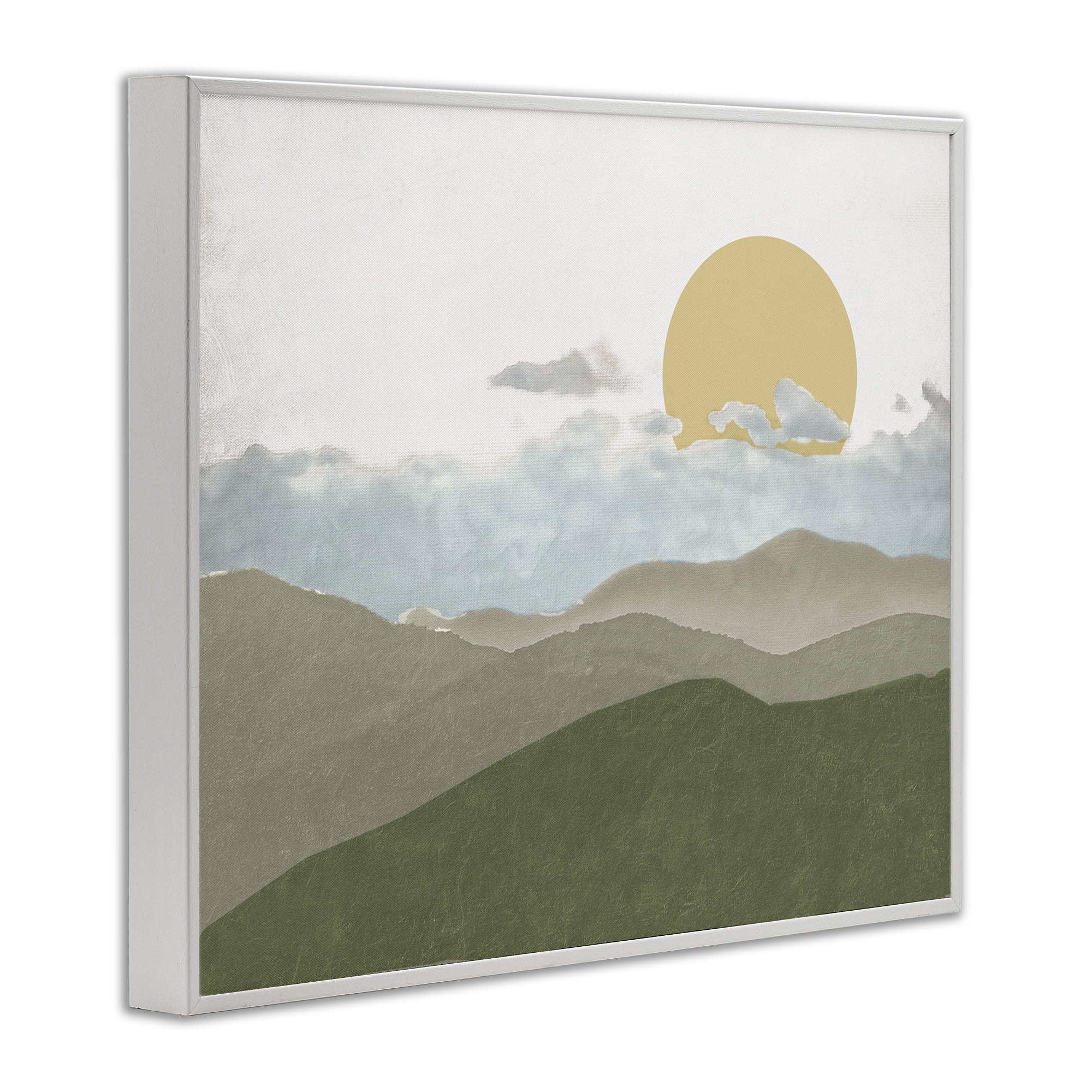 Stupell Industries Earthen Dreams Sunrise White Framed Giclee Art, design by Elizabeth Medley