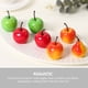 thumbnail image 4 of 30 mini manzanas artificiales de imitación realistas, de espuma., 4 of 6