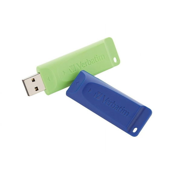 Verbatim 16GB Store 'n' Go USB Flash Drive - 2pk - Blue, Green