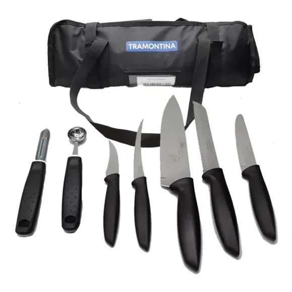 Estuche de cuchillos Tramontina Plenus 13 piezas acero inoxidable