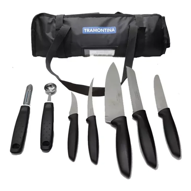 Estuche de cuchillos Tramontina Plenus 13 piezas acero inoxidable