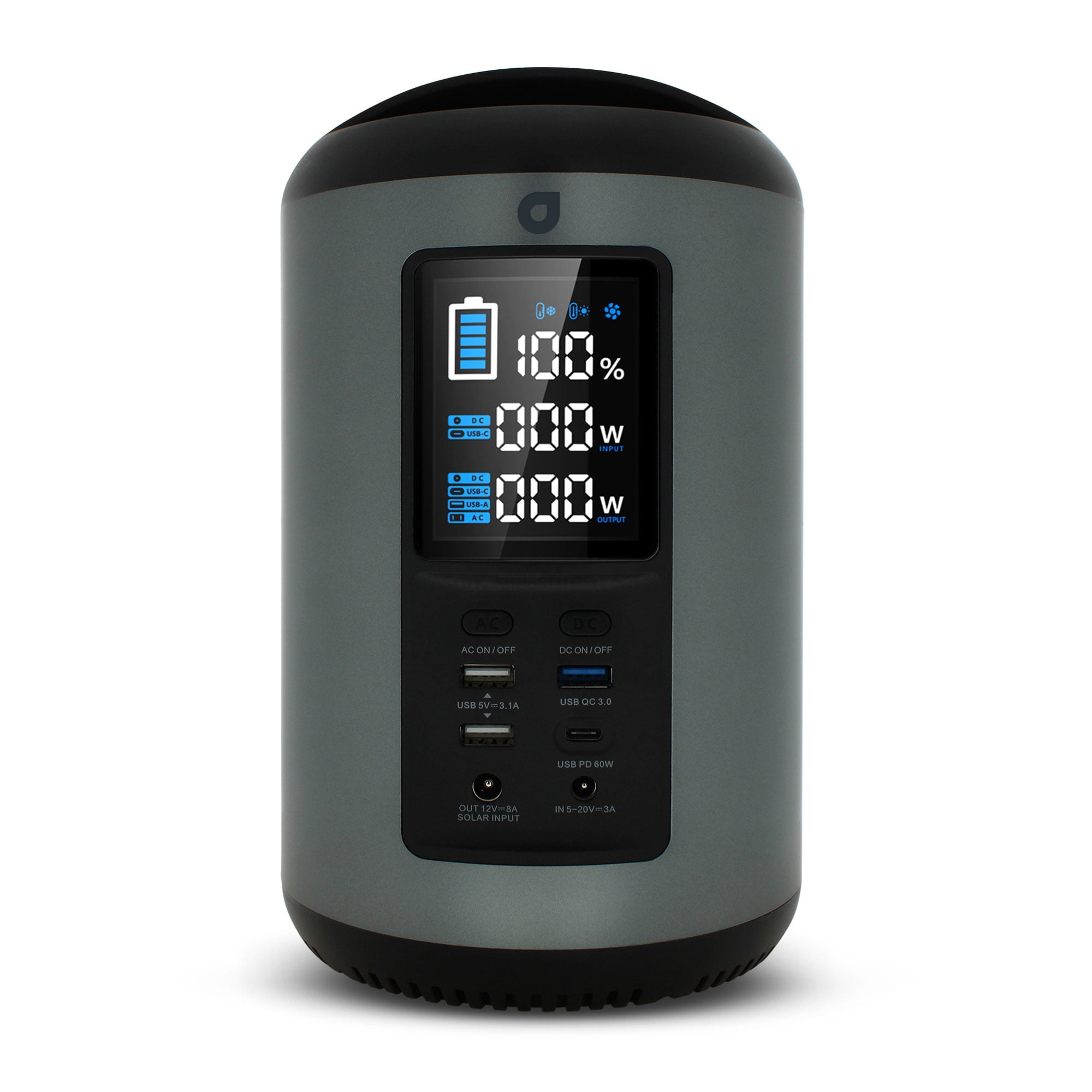 Aviva S180 182Wh Portable Power Station, LCD Display, AC, 12 V Auto or