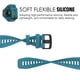 thumbnail image 3 of Correa de reloj MoKo compatible con el reloj militar Garmin Instinct Esports/Solar/Tactical/Tide, 3 of 9