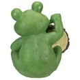 thumbnail image 5 of Northlight 9" Green 'Life is Good' Frog Outdoor Garden Statue, 5 of 5