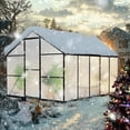 thumbnail image 5 of WUKHG 8x10FT Outdoor Greenhouse, Heavy-Duty Walk-in Green house for Garden with Reinforced Aluminum Frame & UV-Resistant Polycarbonate Panels, 5 of 11