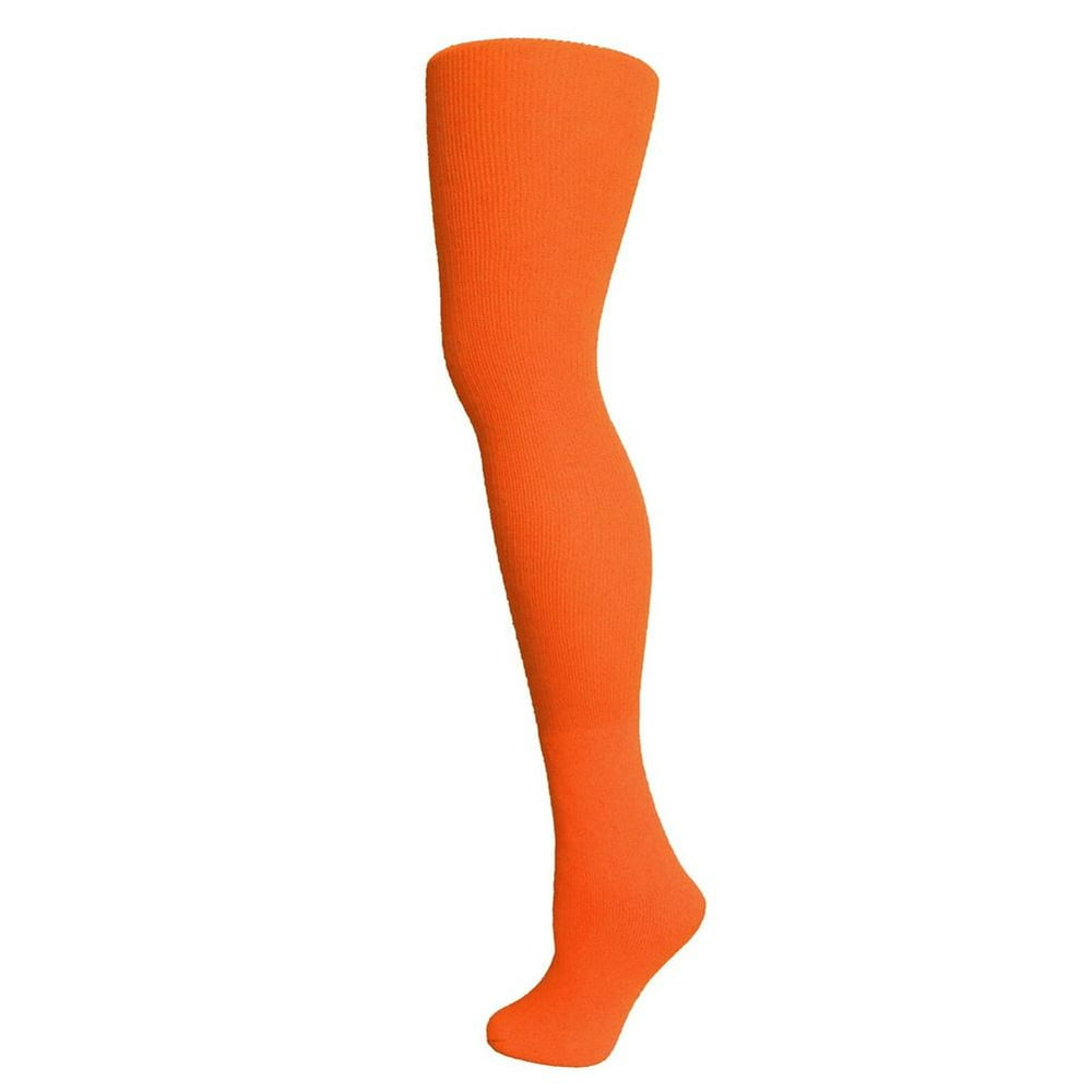AJs Thigh High Socks Neon Orange