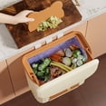 thumbnail image 5 of Hanging Can with Lid, Kitchen Compost Bin for Counter Top, Under Sink or Wall Mount, Small Garbage Can for Cupboard/Bathroom/Bedroom/RV, Beige, 5 of 5