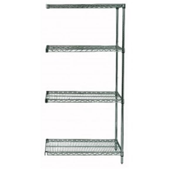 Quantum Storage AD54-1472P 4 Shelf Proform Wire Shelving Add On Unit - 14 x 72 x 54 in.