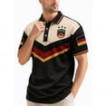 thumbnail image 5 of COSFO Patriotic Mens Polo Shirt Short Sleeve Football Germany Shirt Collared Summer Classic Fit Mens Shirts 5xl, 5 of 5