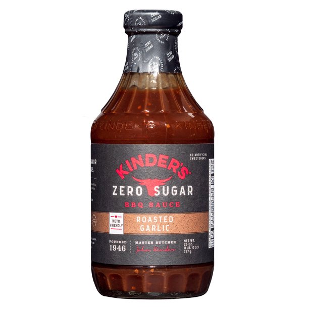 KINDER'S Roasted Garlic Zero Sugar BBQ Sauce (26 oz.)