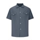 thumbnail image 4 of Camisas de Manga Larga para Hombres Color Sólido Hueco Fuera de Poliéster, Casual Turndown Collar Blusa para Al Aire Libre, Diario Y Uso de la Moda, 4 of 5