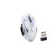 thumbnail image 4 of Ratón inalámbrico para juegos de 2,4 GHz, 800-1600-2400 DPI, ratón ajustable para ordenador, ratón USB con efecto de luz RGB, 6 botones con Juegos de teclado y mouse para computadora Blanco, 4 of 6