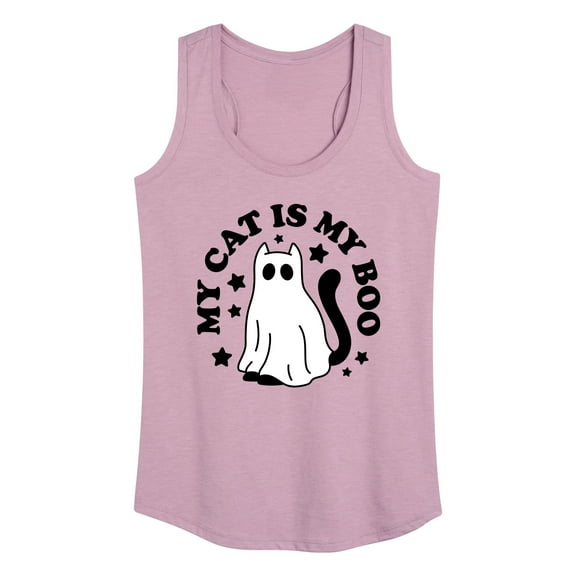 Instant Message - My Cat Is My Boo - Women's Racerback Tank Top
