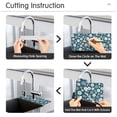 thumbnail image 5 of Yayeee Faucet Mat for Kitchen Sink 30" Diatomite Long Splash Guard Pad, Green Daisy Pattern, 2 Pack, 5 of 7