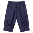 thumbnail image 7 of Plus Size Men's Running & Training Shorts with Elastic Waist Pockets, Stretchy Quick Dry Lightweight Athletic Shorts, Casual Daily Gym Workout, Summer Essentials | JASKFLY,Dark Blue 3XL, 7 of 7