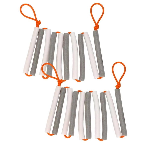2Pack Elastic Crossbar, 9.9Ft High Jump Bungee Cord, High Jump Training Equipment, Foldable Gymnastics Bar, Track & Field Jumping Crossbars Accessories for Pole Vault Training