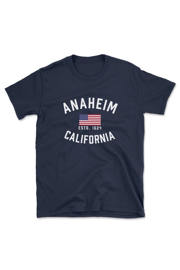 Anaheim California Patriot Men's Cotton T-Shirt