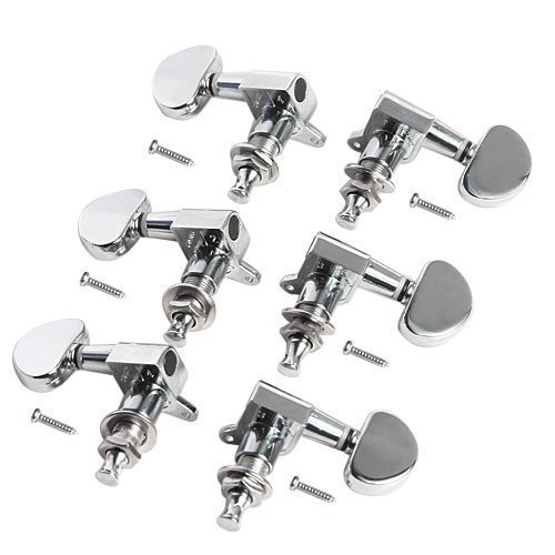 Guitar Tuning Pegs Machine Head Tuners Guitar Parts 6 Pieces 3L 3R