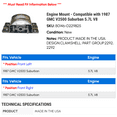 thumbnail image 2 of Engine Mount - Compatible with 1987 GMC V2500 Suburban 5.7L V8, 2 of 2