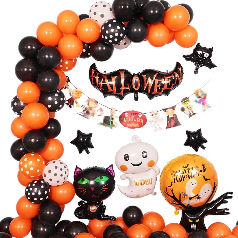 iN Indoor or Outdoor Halloween Foil Balloon Decoration Balloons Accessories to take Trick or Treating Compatible with Helium