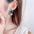 thumbnail image 5 of French Retro Exaggerated Fairy High-end Earrings Women's Light Luxury High-end Elegant Temperament Lily Pearl Stud Earrings, 5 of 14
