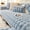 Blue, variant on Faux Fur Couch Covers, Soft Warm Couch Cover Shaggy Fuzzy Sectional Sofa Cover Non-Slip Plush Sofa Slipcover Furniture Protector