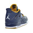 thumbnail image 3 of Air Jordan 4 Retro BG Big Kid's Shoes Midnight Navy/Metallic Gold/Gold Leaf 408452-425, 3 of 6