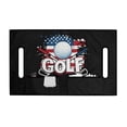 thumbnail image 2 of Whosucclay American Flag Golf Themed Graphic Print Towel Cover, Breathable Anti-Slip Elastic Protector for Club Car EZGO Yamaha, 52.36"x 32.28", 2 of 7