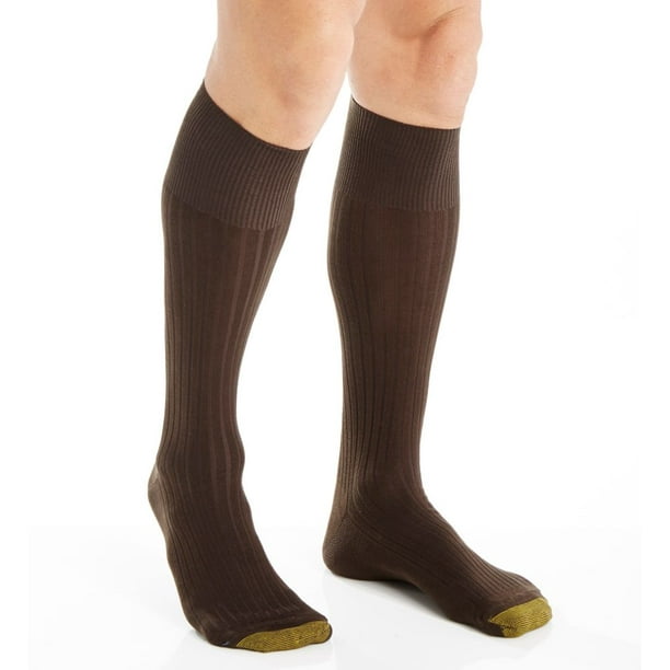 GOLDTOE Men's Gold Toe 794H Canterbury Over The Calf Dress Socks 3 Pack
