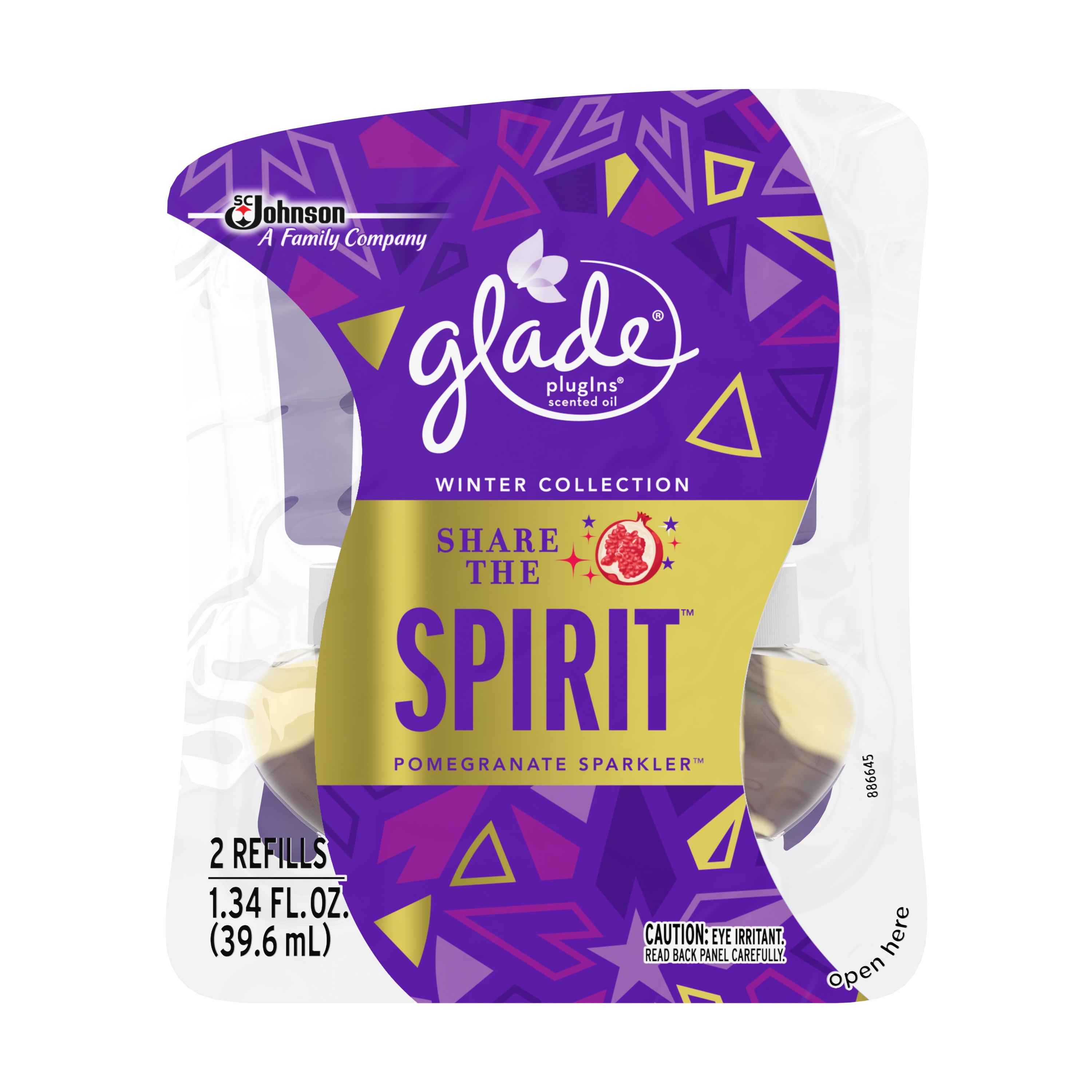 Glade Plug In Refill, Winter Collection Pomegranate Sparkler, 1.34 Fl