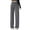 Gray, variant on Jacenvly women's pants Straight-Leg Pants Extra Long High Waisted Pocket Plain Formal Trousers for Women Large Casual High Waist Draping Floor Sweeping Straight Pants