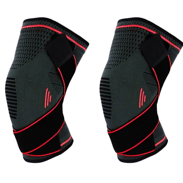 Rodilleras deportivas para hombres, mujeres y hombres, rodilleras para correr, senderismo, trotar, voleibol, alivio del dolor de artritis en las articulaciones, paquete de 2 unidades, 2 años